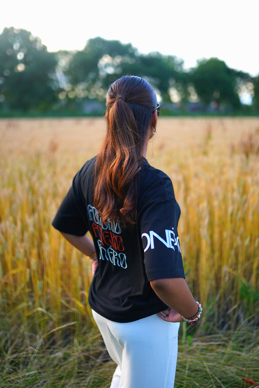 3 Butterfly Tee | Zwart