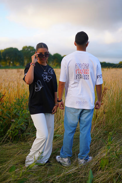3 Butterfly Tee | Zwart