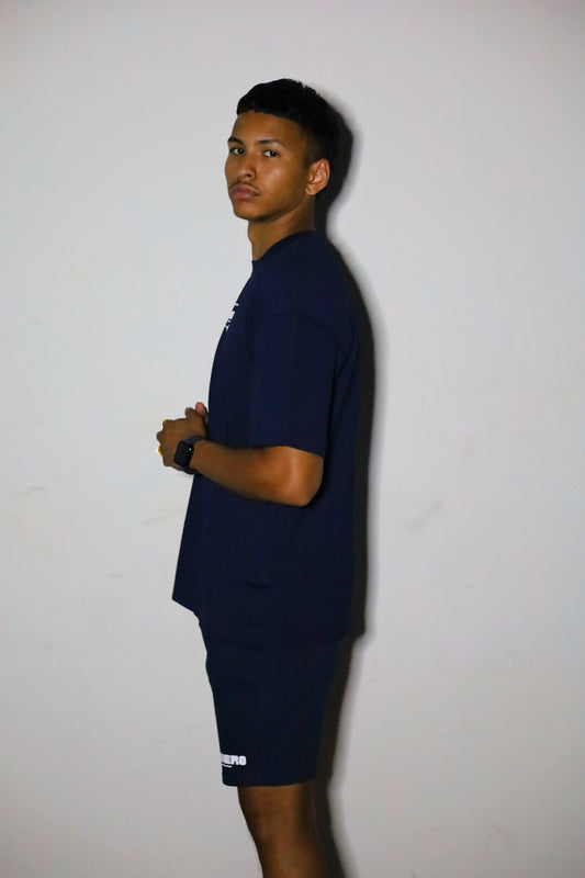 Toble SET - Tee & Shorts | Marine-Blauw