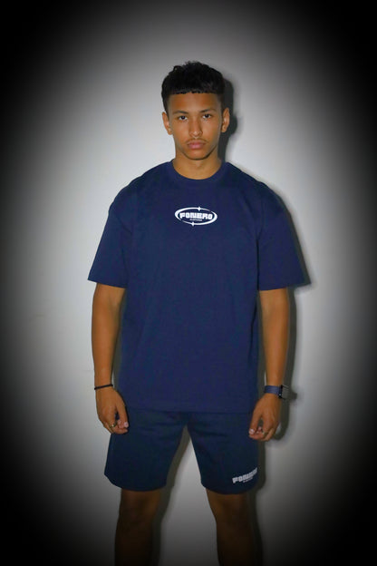 Toble SET - Tee & Shorts | Marine-Blauw