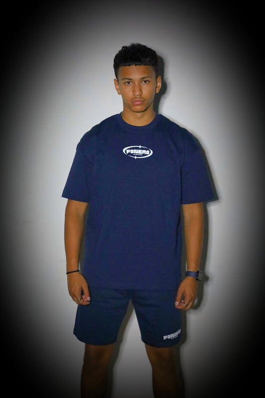 Toble SET - Tee & Shorts | Marine-Blauw
